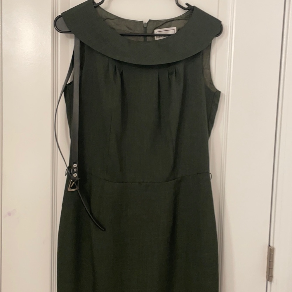 Vintage olive green classy dress
